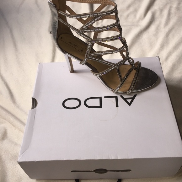 Aldo Norta rhinestone embellished caged stilettos! - Picture 5 of 8